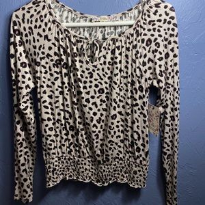 Cheetah Print Blouse
